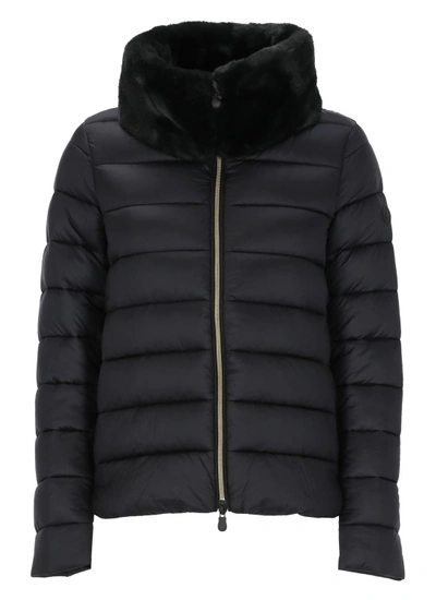 Shop Save The Duck Mei Padded Short Jacket In Black