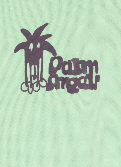 Shop Palm Angels Douby Hoodie In Green