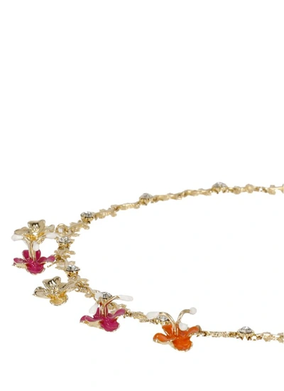Shop Marni Necklace With Flowers In Not Applicable