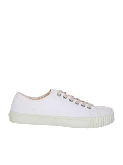 Shop Maison Margiela Tabi Low Sneakers In White