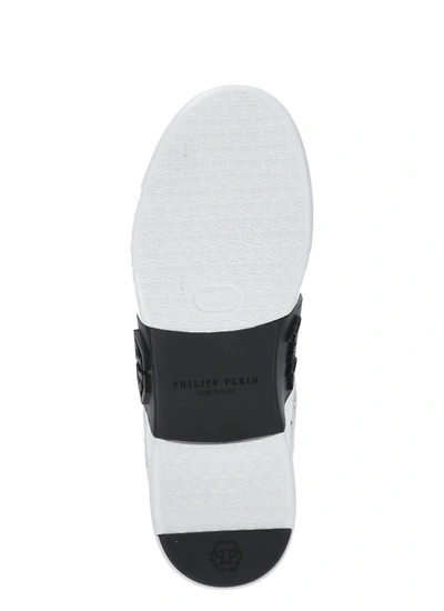Shop Philipp Plein Lo-top Sneakers In White