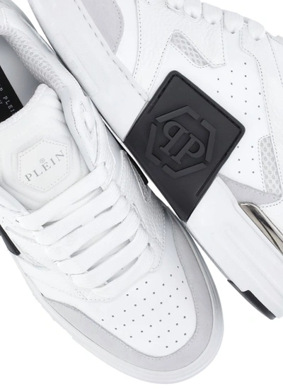 Shop Philipp Plein Lo-top Sneakers In White
