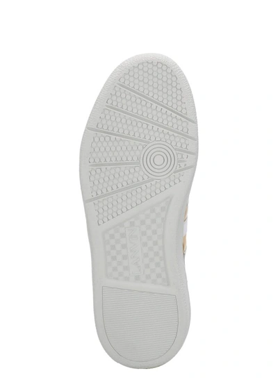 Shop Lanvin White Clay Sneakers
