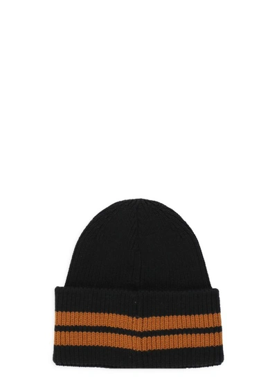 Shop Zegna Wool Beanie Hat In Black