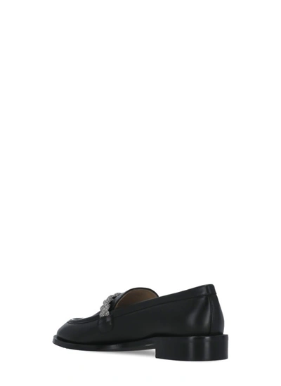 Shop Stuart Weitzman Palmer Hishine Loafers In Black