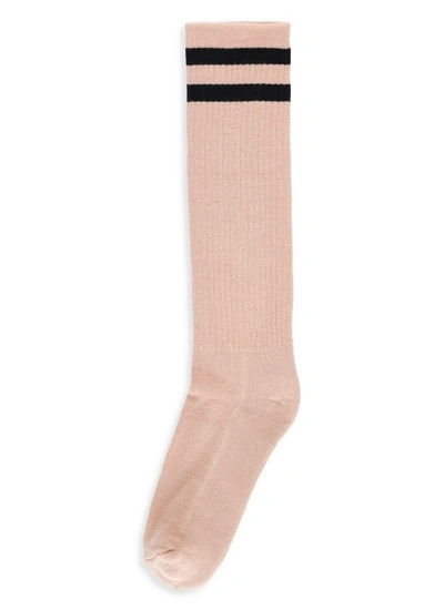 Shop Autry Logoed Socks In Pink