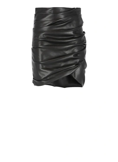 Shop Philosophy Di Lorenzo Serafini Synth Leather Skirt In Black