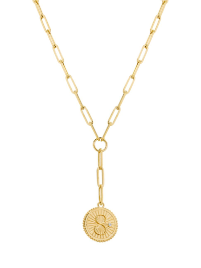 Shop Foundrae Women's Karma 18k Yellow Gold & 0.02 Tcw Diamond Link Chain Necklace