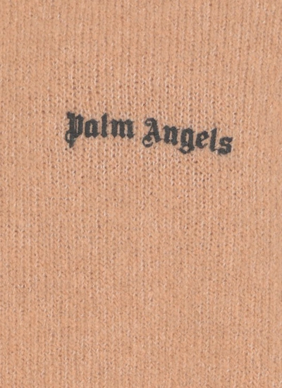 Shop Palm Angels Wool And Cashemere Blended Shirt In Brown