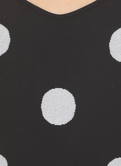 Shop Marni Dress With Polka Dot Pattern In Black