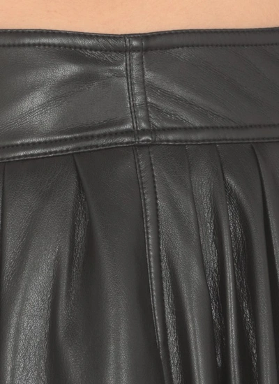 Shop Philosophy Di Lorenzo Serafini Eco Leather Skirt In Black