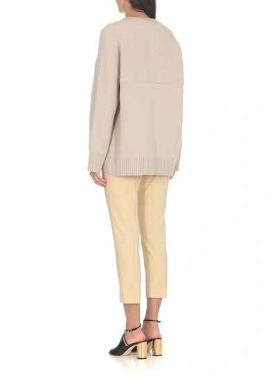 Shop Lanvin Virgin Wool And Cashmere Sweater In Neutrals