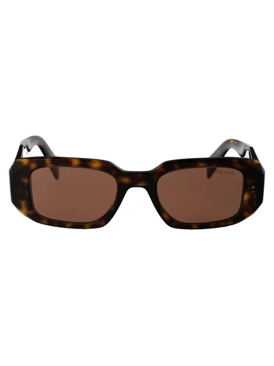 Shop Prada Sunglasses In 2au03u Tortoise