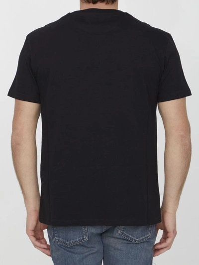 Shop Valentino Vlogo T-shirt In Black