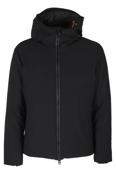 Shop Save The Duck Zip Up Padded Jacket In Black