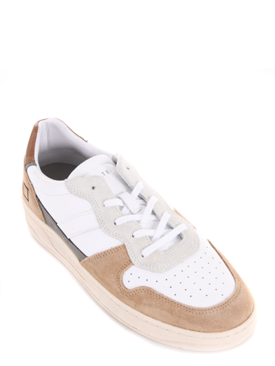 Shop Date D.a.t.e. Men's Sneakers In Bianco/beige