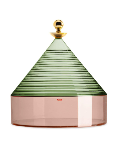Shop Kartell Trullo Table Container In Sage Pink