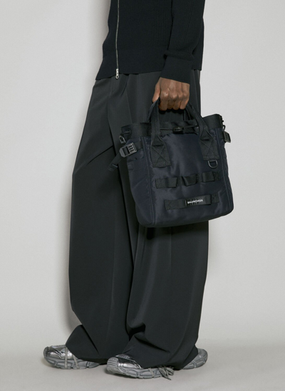 Shop Balenciaga Army Small Tote Bag In Black