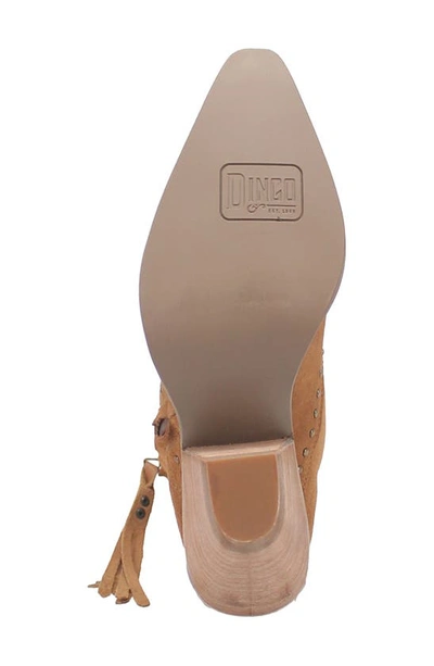 Shop Dingo Classy N Sassy Western Boot In Camel Suede