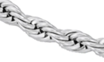 Shop Clancy Garrett Rope Chain Necklace In Silver