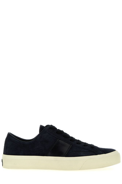 Shop Tom Ford Cambridge Sneakers In Navy