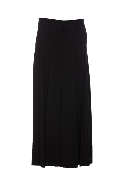 Shop P.a.r.o.s.h . High Waist Pleated Skirt In Black