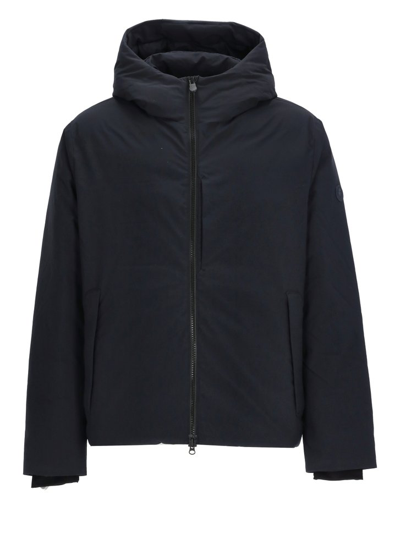 Shop Save The Duck Zip Up Hooded Jacket In Blue