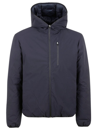 Shop Save The Duck Reversible Padded Jacket In Navy