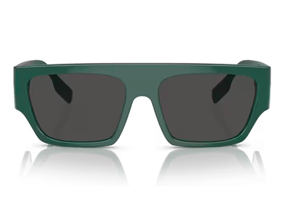 Shop Burberry Eyewear Square Frame Sunglasses In Green