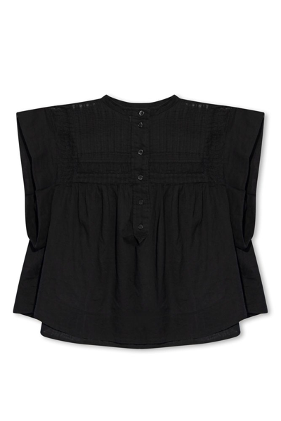 Shop Isabel Marant Étoile Leaza Sleeveless Top In Black