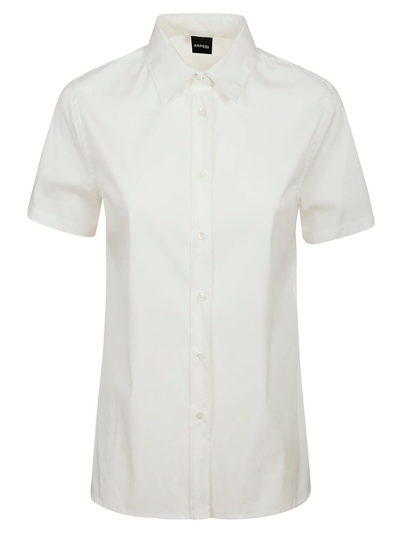 Shop Aspesi Buttoned Short In White