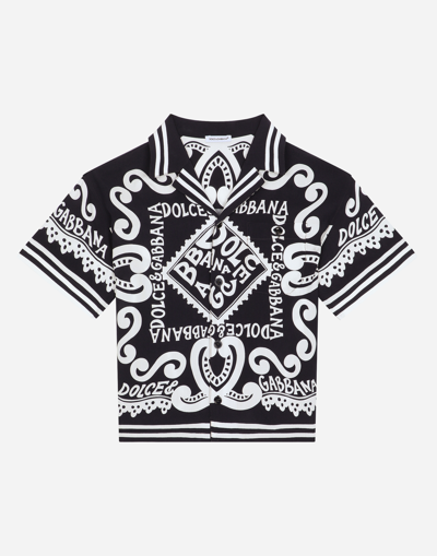 Shop Dolce & Gabbana Marina-print Batik Shirt