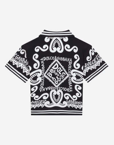 Shop Dolce & Gabbana Marina-print Batik Shirt