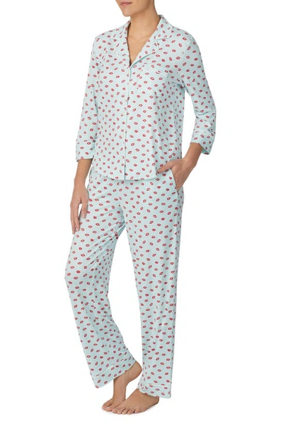 Shop Kate Spade Print Pajamas In Blue Prt