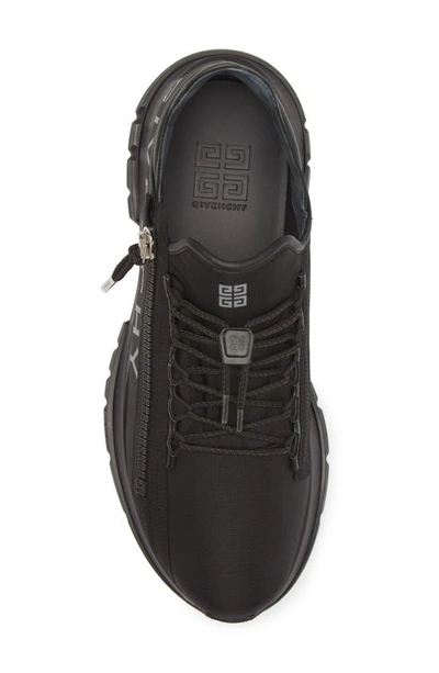 Shop Givenchy Spectre Zip Sneaker In Black