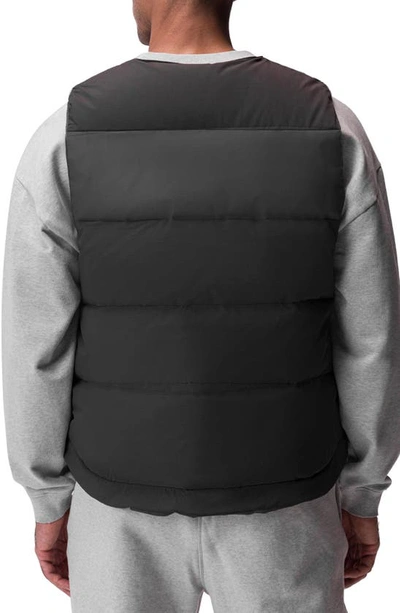 Shop Asrv Water Resistant Down Puffer Vest In Space Grey