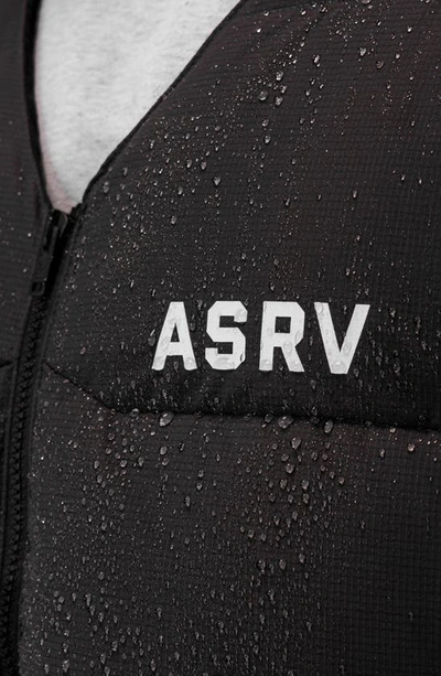 Shop Asrv Water Resistant Down Puffer Vest In Black