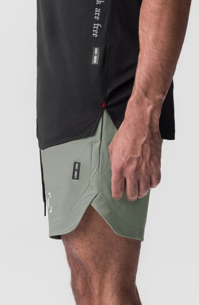 Shop Asrv Tetra-lite™ 7-inch Water Resistant Linerless Shorts In Sage Wings
