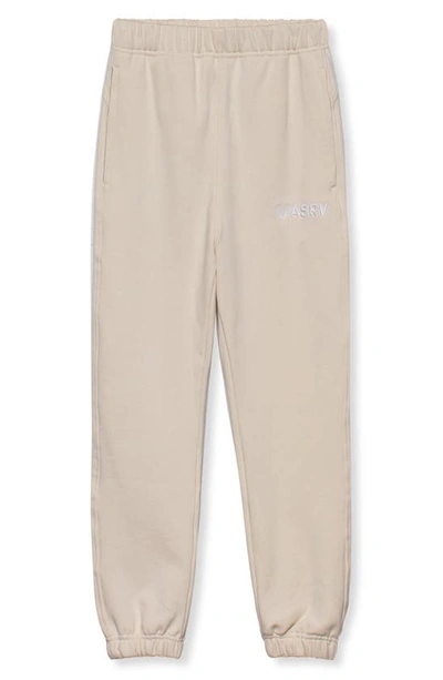 Shop Asrv Tech-terry™ Oversize Joggers In Sand Smoke