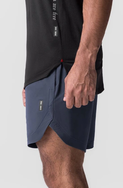 Shop Asrv Tetra-lite™ 7-inch Water Resistant Linerless Shorts In Navy Wings