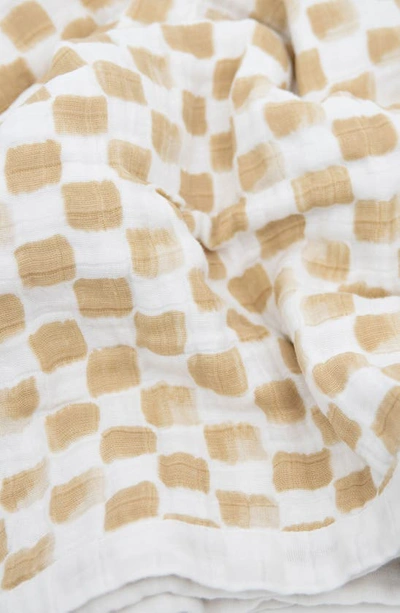 Little Unicorn Cotton Muslin Quilted Throw In Adobe Checker