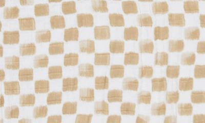 Little Unicorn Cotton Muslin Quilted Throw In Adobe Checker