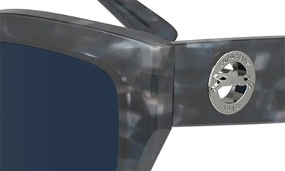 Longchamp 55mm Butterfly Sunglasses In Textured Blue