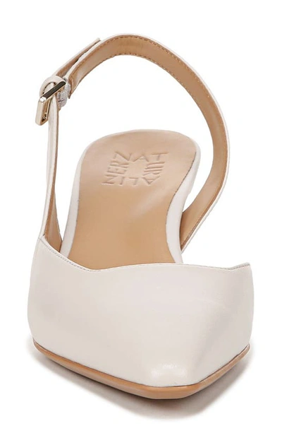 Shop Naturalizer Dalary Slingback Pump In Satin Pearl Leather