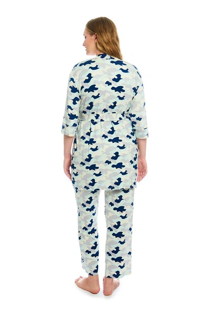Shop Everly Grey Analise During & After 5-piece Maternity/nursing Sleep Set In Camo