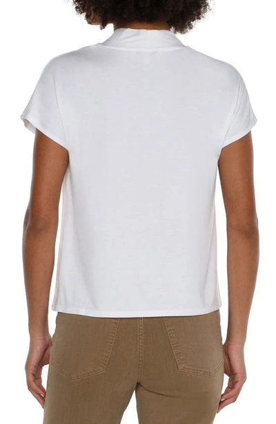 Shop Liverpool Los Angeles V-neck Short Sleeve Top In White