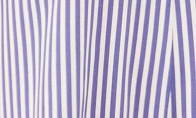 Shop Vince Camuto Stripe Tie Shoulder Jumpsuit In Denim Navy