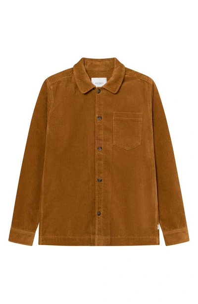 Shop Les Deux Layton Corduroy Overshirt In Honeycomb