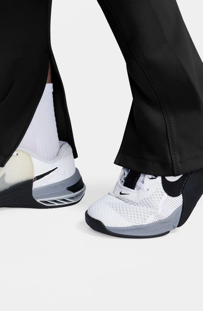 Shop Nike One High Waist Split Hem Leggings In Black/ Jcg