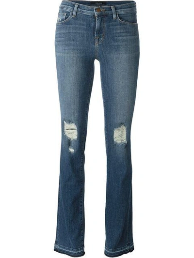 Shop J Brand Distressed Bootcut Jeans